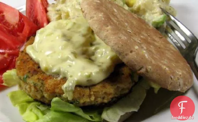 Reste des Tages - Fischburger mit frischen Kräutern