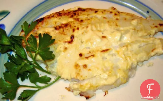 Flunder mit Parmesankruste