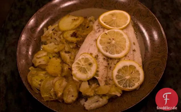 Gebratener Heilbutt mit Fenchel & Kartoffeln