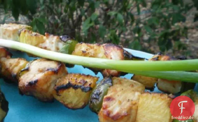 Teriyaki-Fisch Kabobs