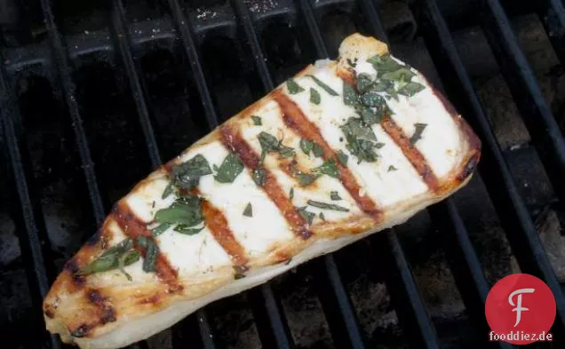Gegrillter Heilbutt