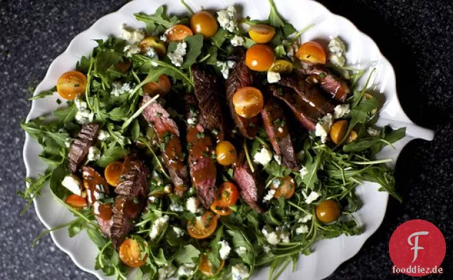 Rock-Steak-Salat Mit Blauschimmelkäse