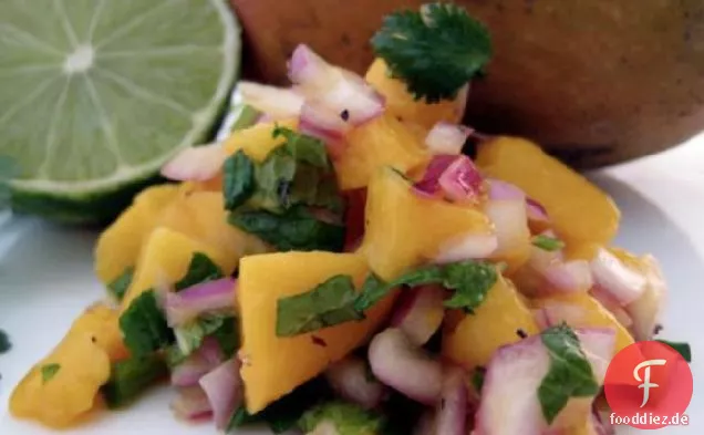 Gegrilltes Teriyaki Mahi Mahi mit Mango-Salsa