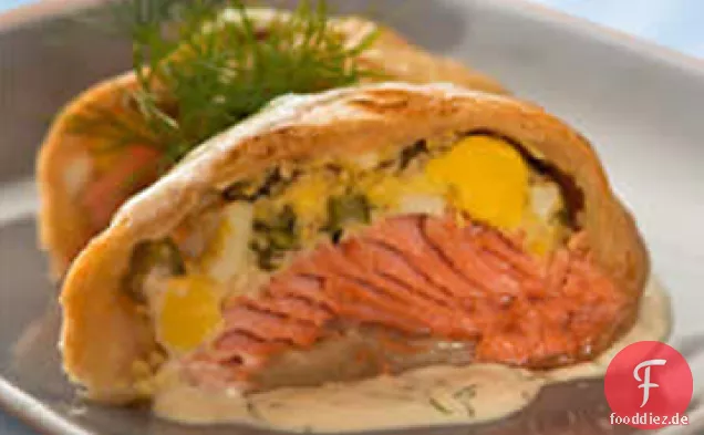 Blätterteig-Lachs-Bundles