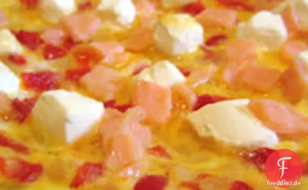 Geräucherter Lachs Frittata