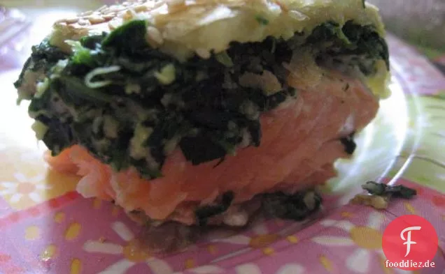 Spinat Lachs Rolle