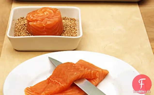 Sesam-Lachs-Rouladen