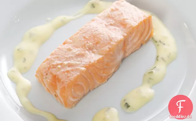 Pochierter Lachs