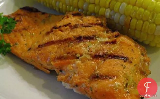 Zitrone gegrillter Lachs