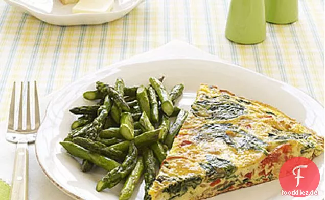 Lachs-Spinat-Frittata