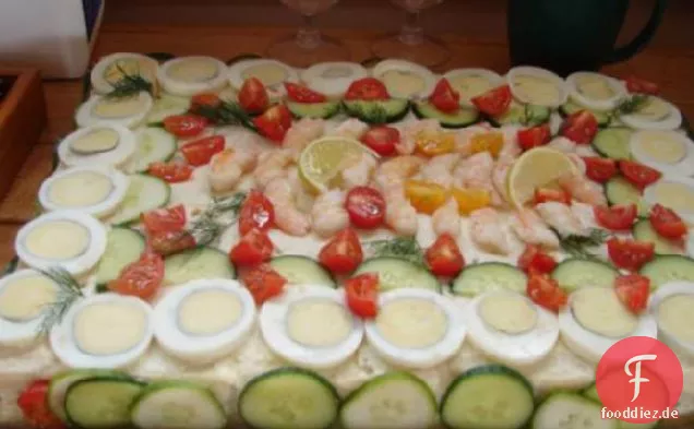 Herzhafte Sandwich-Kuchen-Smorgastorta