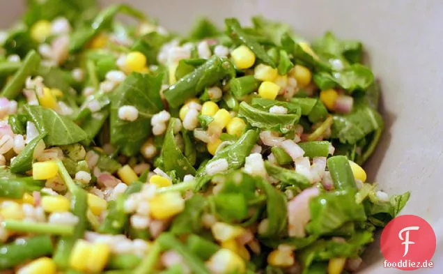 Gerste, Mais Und Haricot Vert Salat