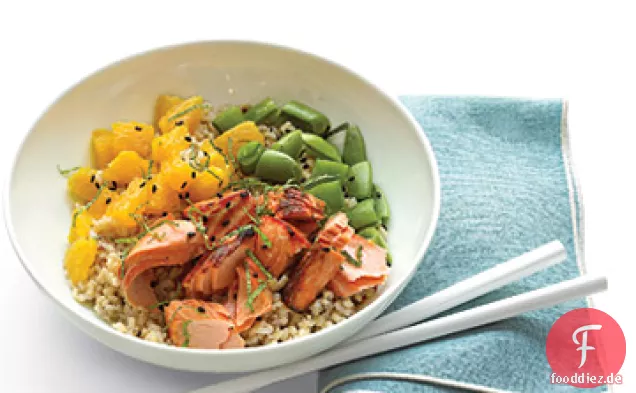 Lachs-Zitrus-Reisschale