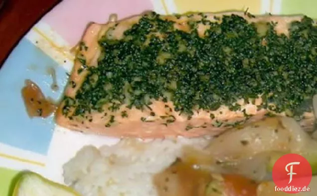 Kreuzkümmel Koriander Verkrustete Lachs