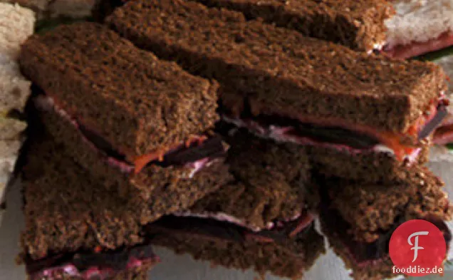 Geräucherter Lachs Tee-Sandwiches Rezept