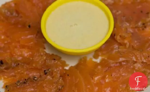 Kalter Lachs mit Senfsauce Rezept