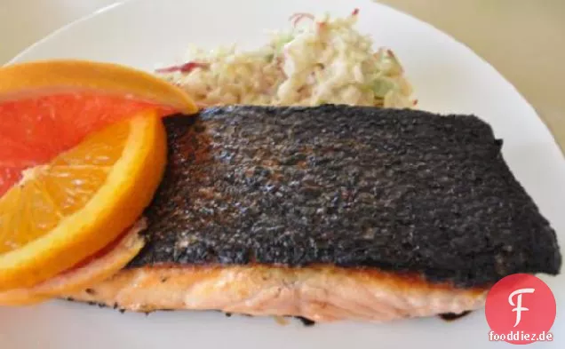 Zitrus glasierter Lachs
