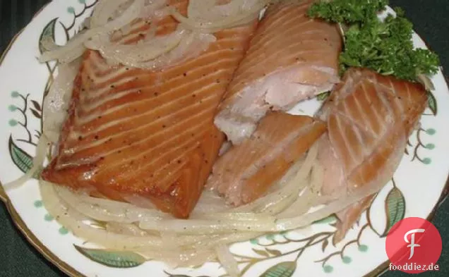 Geräucherter Lachs - eingelegt