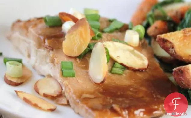 Ahorn glasierter Lachs