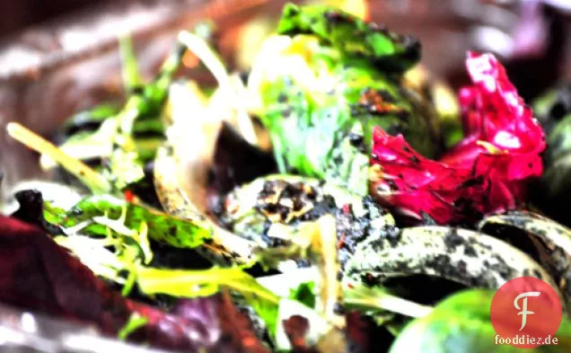 Rucola-Salat mit marokkanischen Minze Rosenkohl