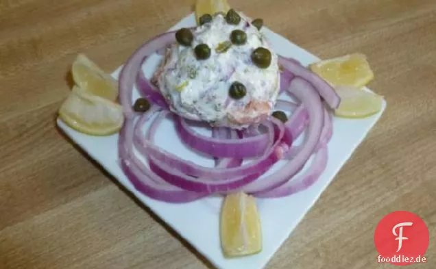 Geräucherter Lachs Ball