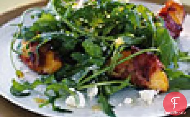 Pfirsich-Rucola-Salat