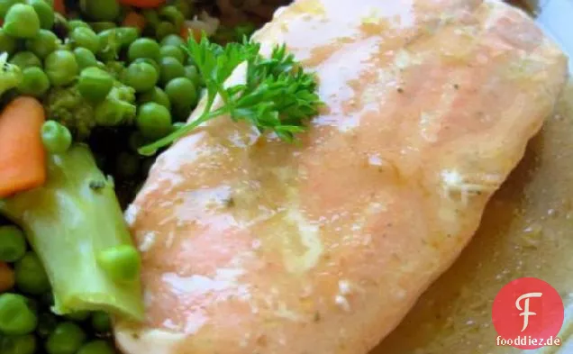 Ahorn & Senf glasierter Lachs (3 Zutaten)