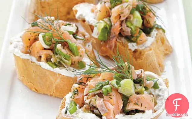 Geräucherter Lachs Crostini