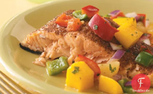 Lachs mit Karibischer Salsa