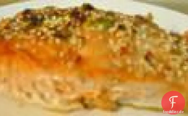 Pasta mit geräuchertem Lachs und Sahne