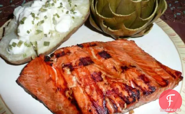 Ingwer-glasierter Lachs