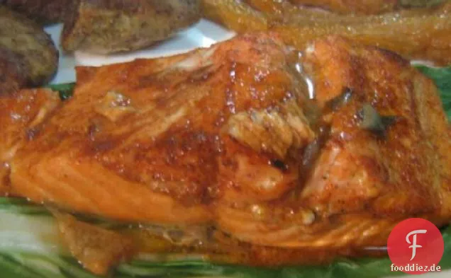 Zitrus-gebratener Lachs