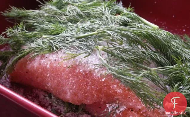 Orange Ahorn Glasierter Gebackener Lachs