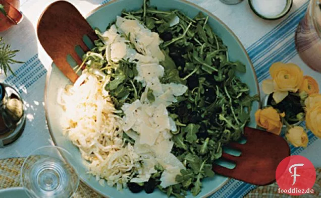 Rasierter Fenchel-Rucola-Salat