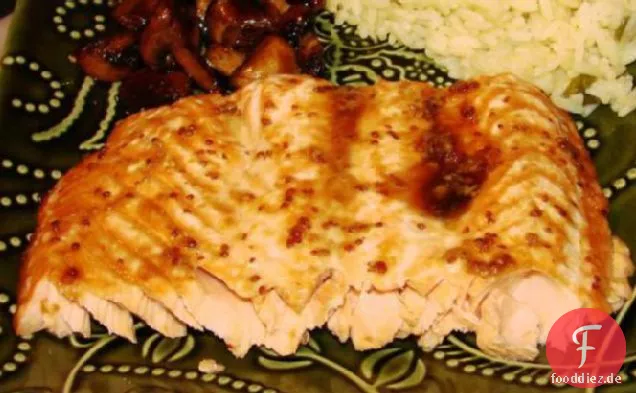 Ahorn glasierter Lachs [ oder Forelle ]