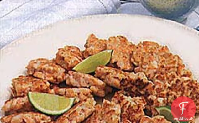 Lachskuchen mit Estragon-Schnittlauch-Dip-Sauce