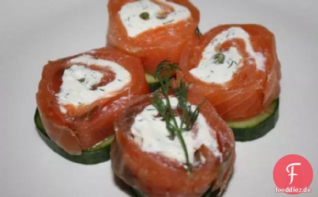 Geräucherter Lachs Spiralen