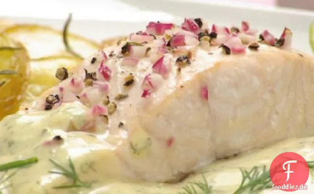 Rockin' Lachs mit cremiger Kräutersauce