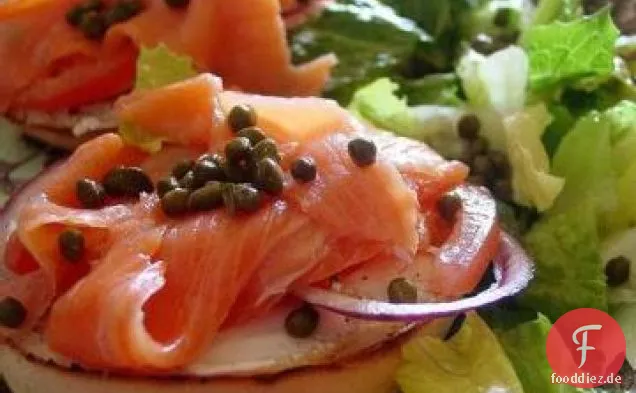 Der B.L.A.-Bagel mit Lox und Avocado