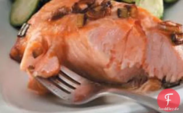 Honig-Orange Marinierter Lachs