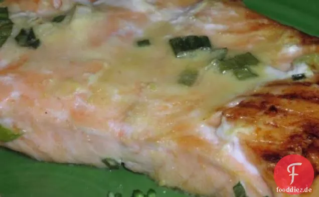 Gegrillter Lachs Mit Senf-Orangen-Marinade