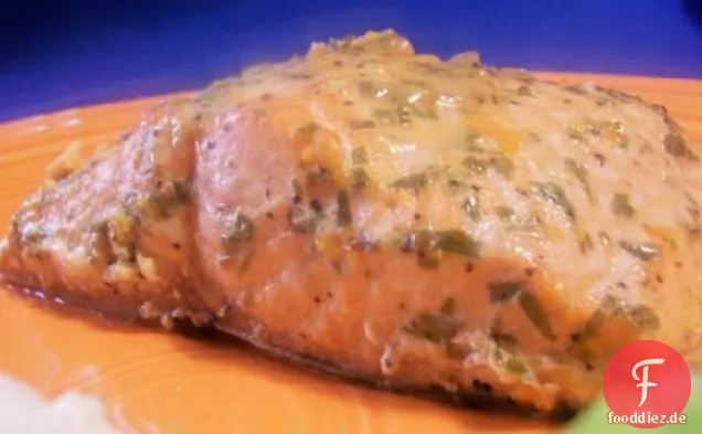 Gebackener Estragon Orange Lachs
