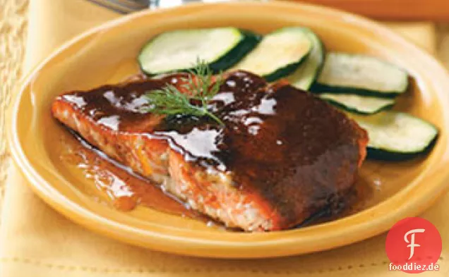 Orange-glasierter Lachs Rezept