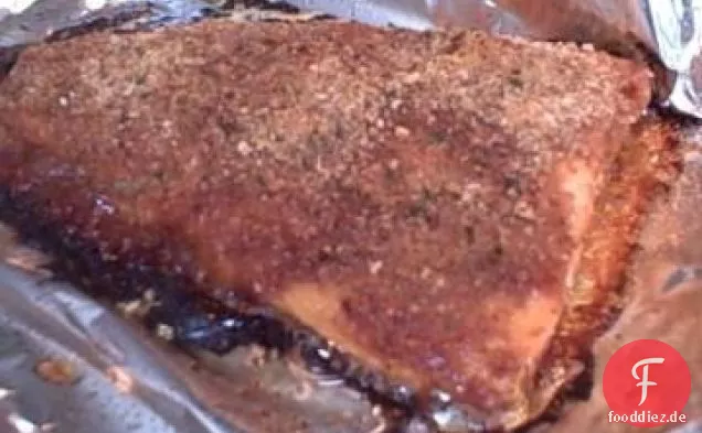 Asiatischer gegrillter Lachs