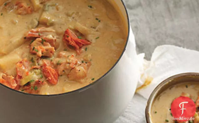Geräucherter Lachs Chowder