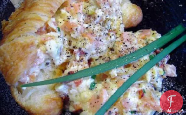 Geräucherter Lachs Scramble
