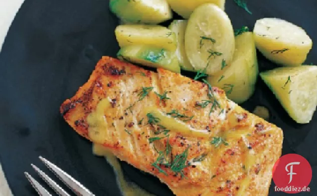Senf-glasierter Lachs