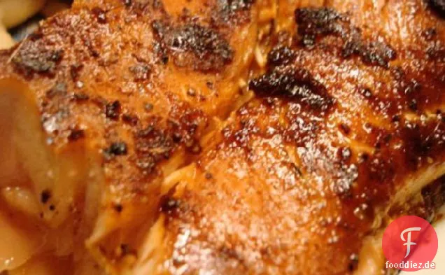 Trocken reiben für Lachs