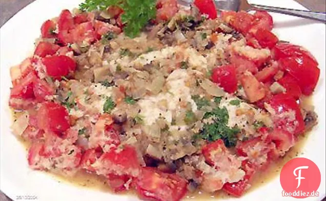 Red Snapper mit roter Curry-Karottensauce für zwei
