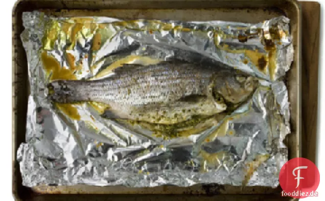 Gebratener Fisch mit thailändischem Pesto-Rezept